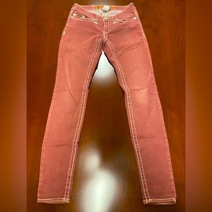 Hydraulic 3 / 4 Skinny Red Jeans